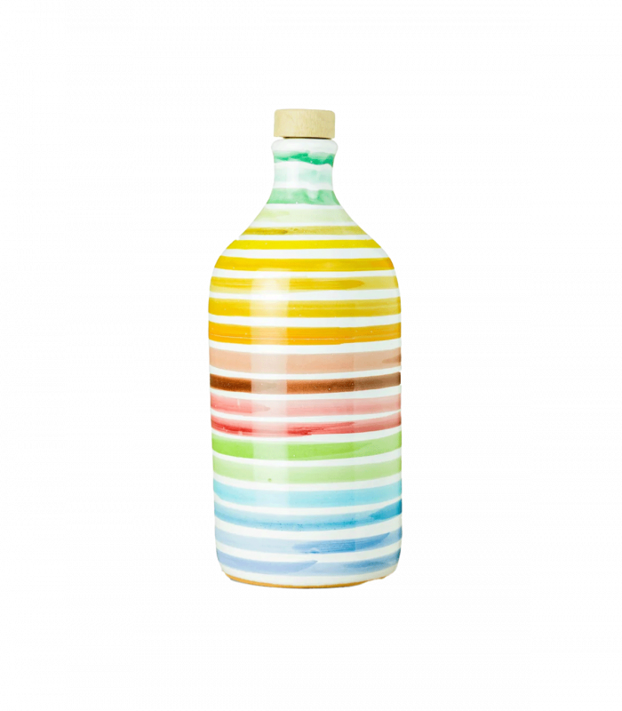 Muraglia Olive Oil Rainbow Ceramic Jar 500ml