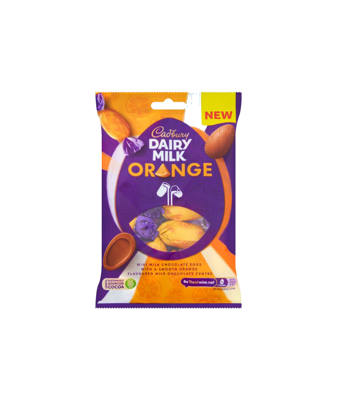Cadbury Dairy Orange Mini Choco Eggs 72g