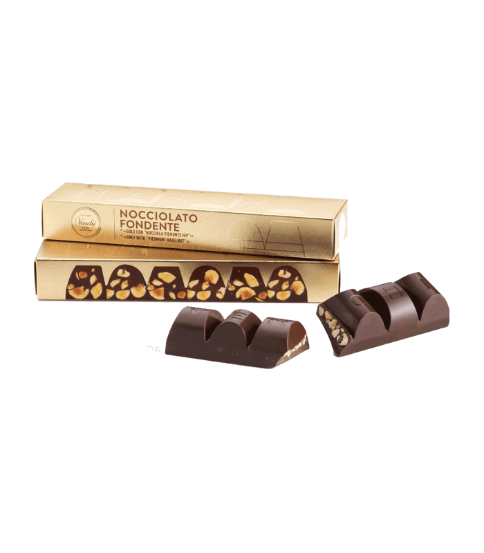 Venchi Dark Chocolate with Hazelnut mini block 170 g