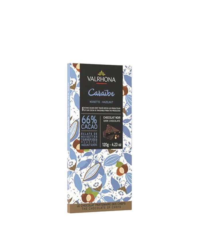 Valrhona Dark Chocolate Caraibe 66% 120g